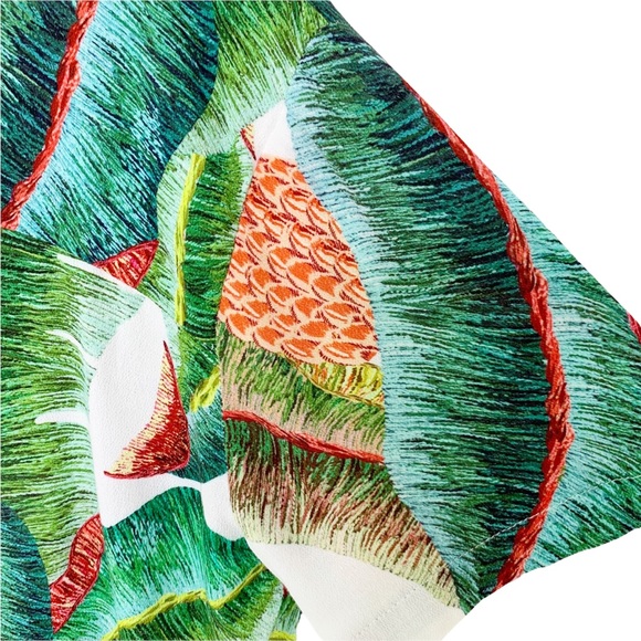 Anthropologie FARM RIO Azalea Forest Boy Shirt Tropical S - Picture 7 of 10